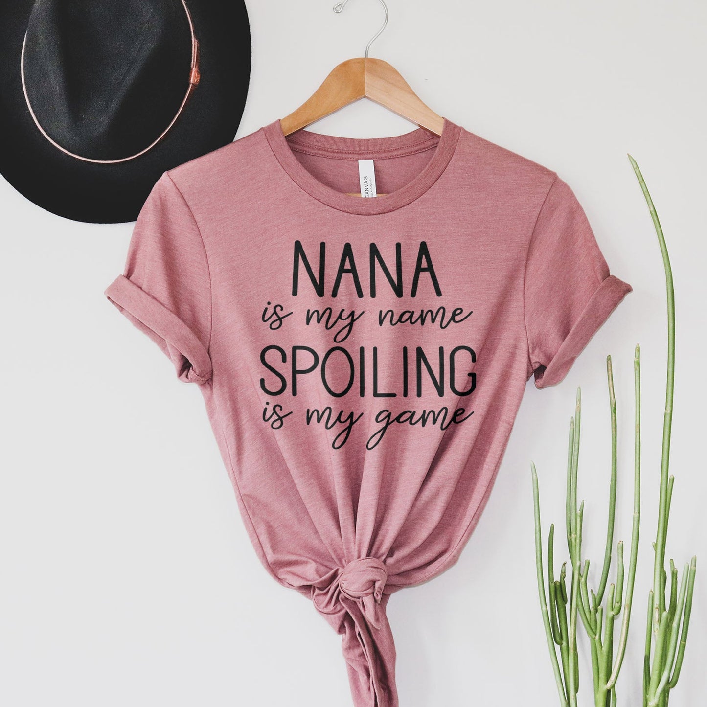 Nana Is My Name Spoiling Is My Game Shirts For Women - Christian Shirts for Women - Religious Tee Shirts