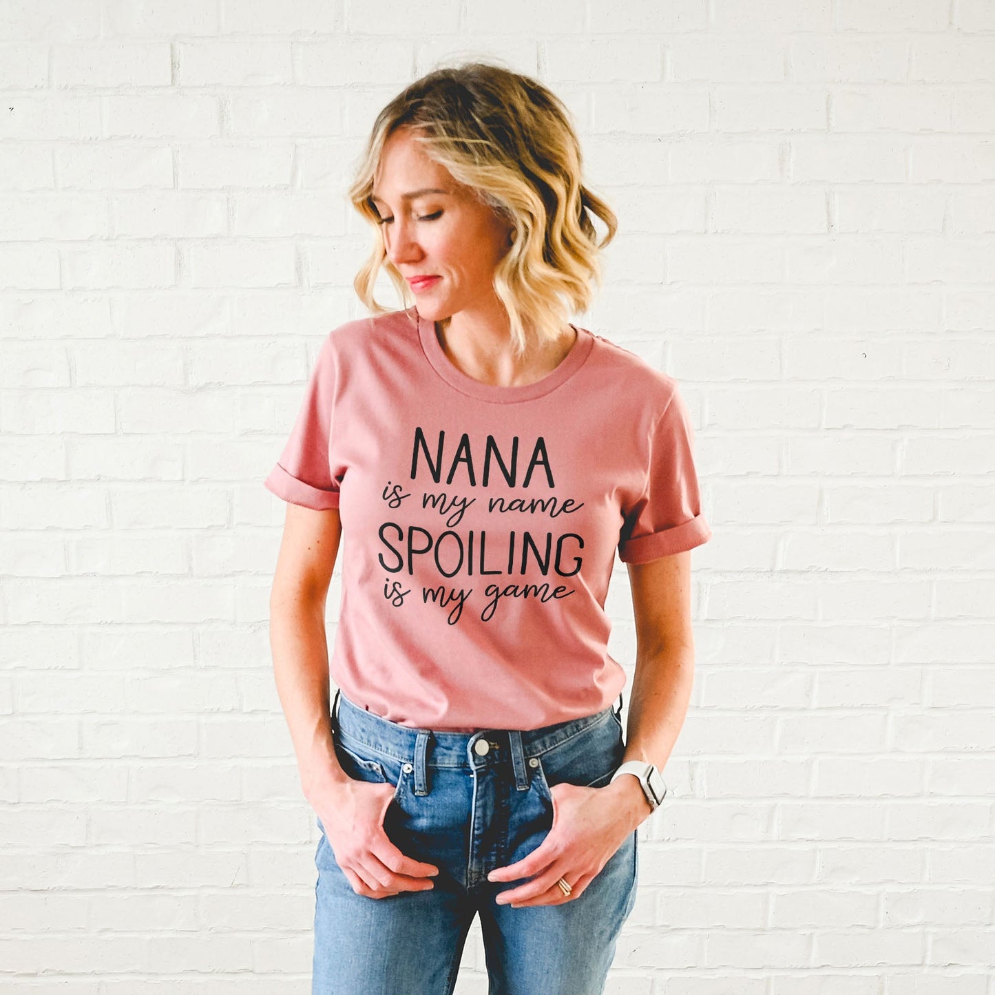 Nana Is My Name Spoiling Is My Game Shirts For Women - Christian Shirts for Women - Religious Tee Shirts