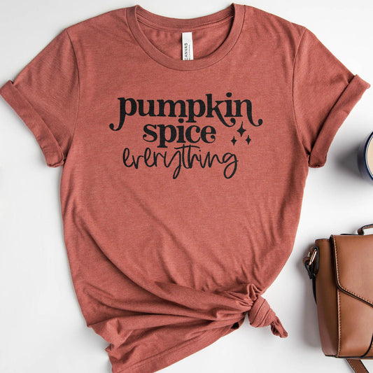 Pumpkin Spice Everything Tee Shirts For Women - Christian Shirts for Women - Religious Tee Shirts