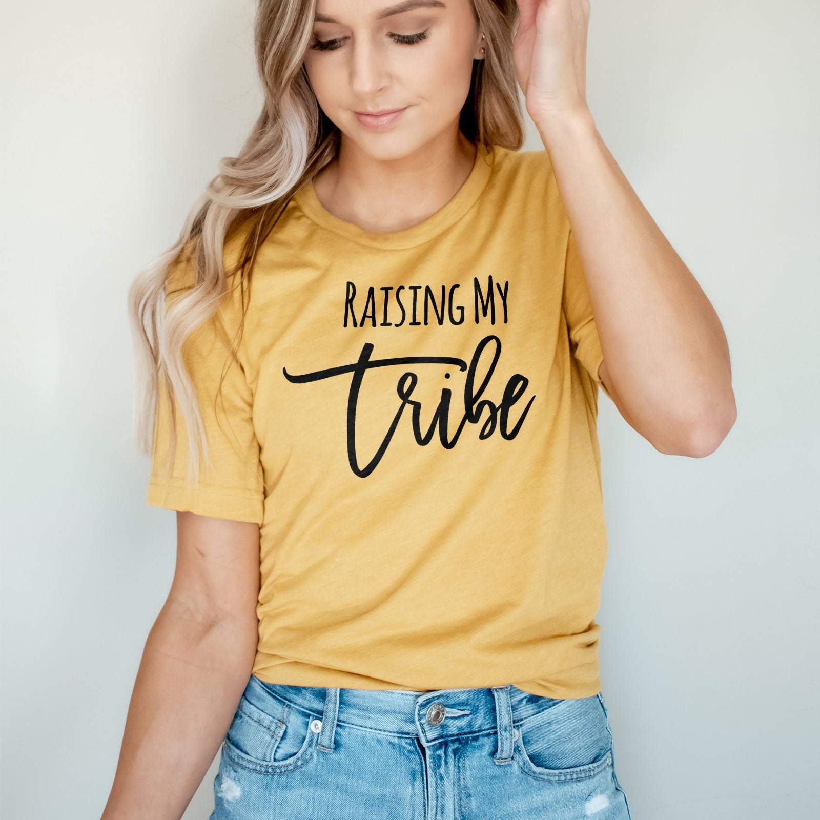 Raising My Tribe Tee Shirts For Women - Christian Shirts for Women - Religious Tee Shirts