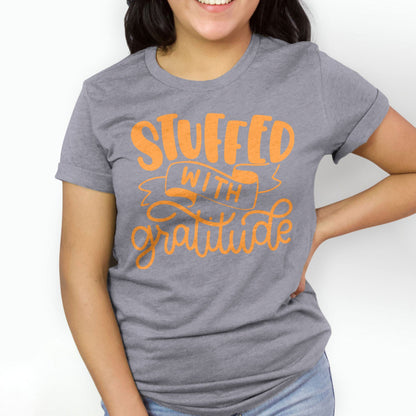 Stuffed With Gratitude Tee Shirts For Women - Christian Shirts for Women - Religious Tee Shirts