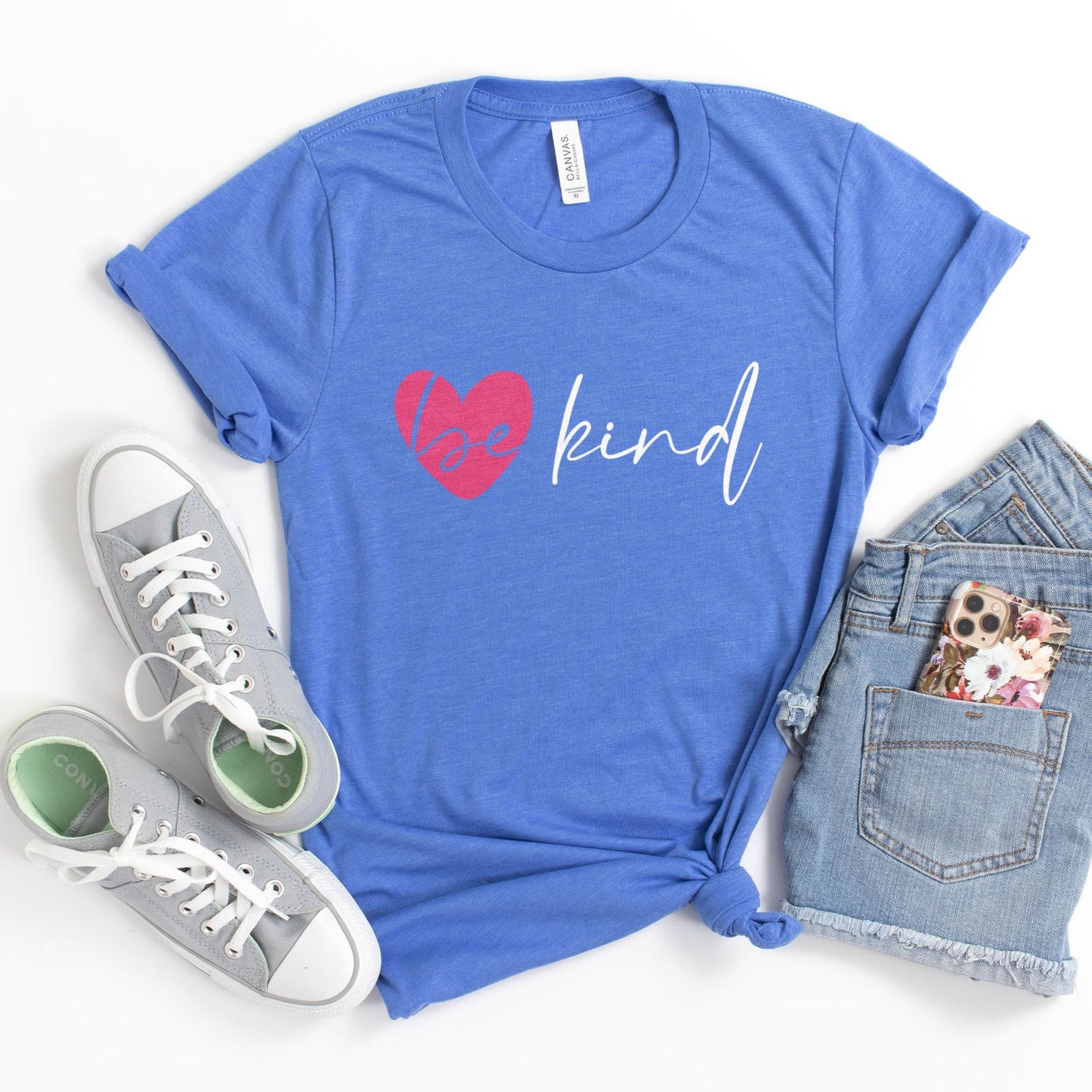 Be Kind Heart Tee Shirts For Women - Christian Shirts for Women - Religious Tee Shirts