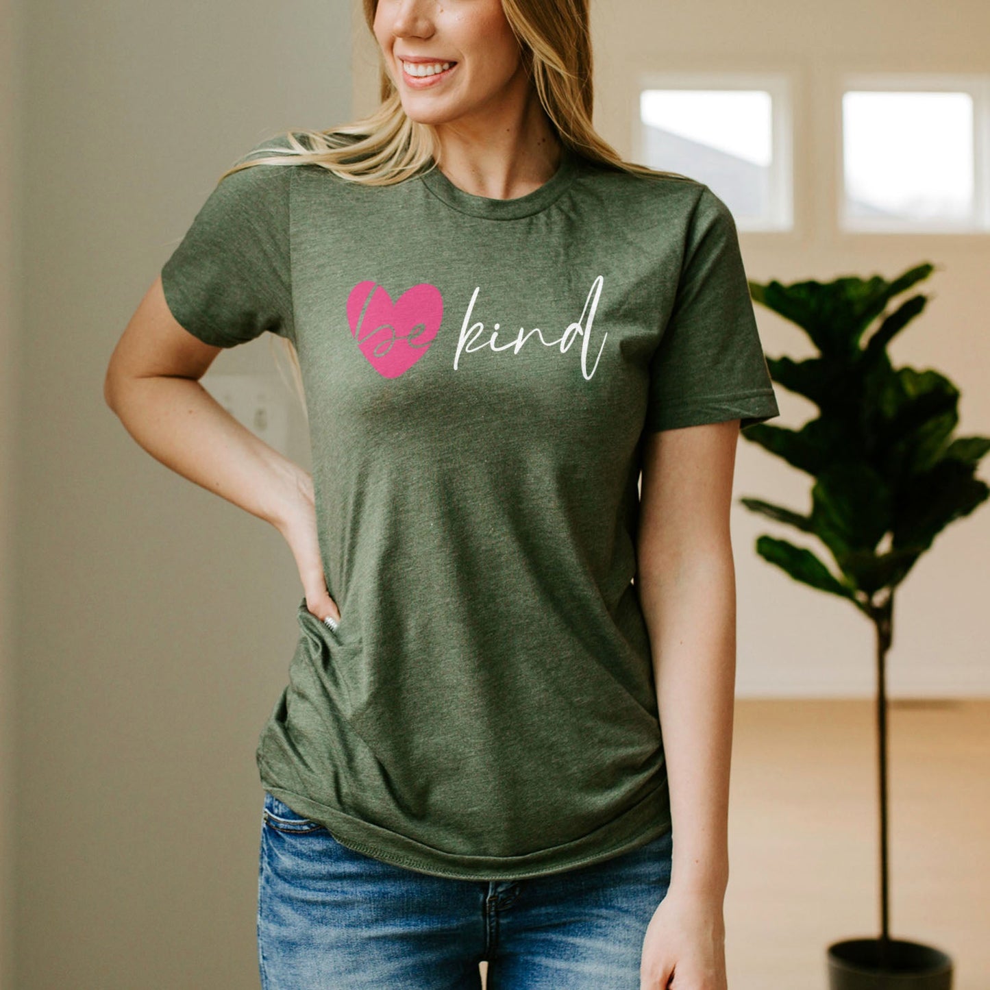 Be Kind Heart Tee Shirts For Women - Christian Shirts for Women - Religious Tee Shirts