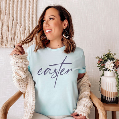 Easter Cross Tee Shirts For Women - Christian Easter T Shirts