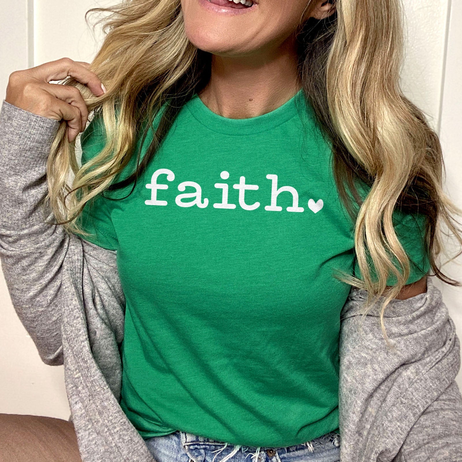 Faith Period Tee Shirts For Women - Christian Shirts for Women - Religious Tee Shirts