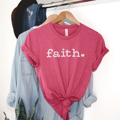 Faith Period Tee Shirts For Women - Christian Shirts for Women - Religious Tee Shirts