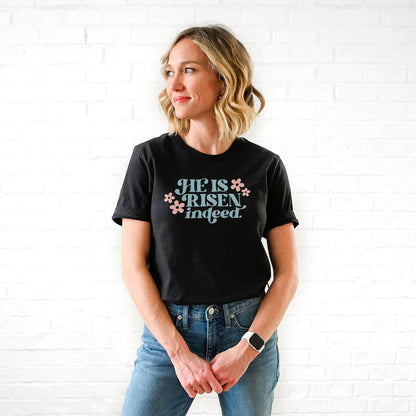 He Is Risen Indeed Tee Shirts For Women - Christian Easter T Shirts
