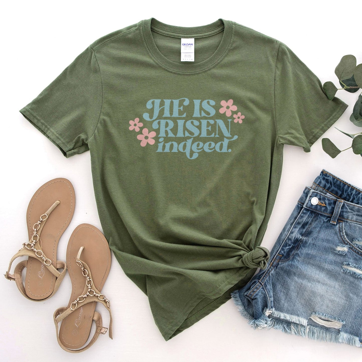 He Is Risen Indeed Tee Shirts For Women - Christian Easter T Shirts