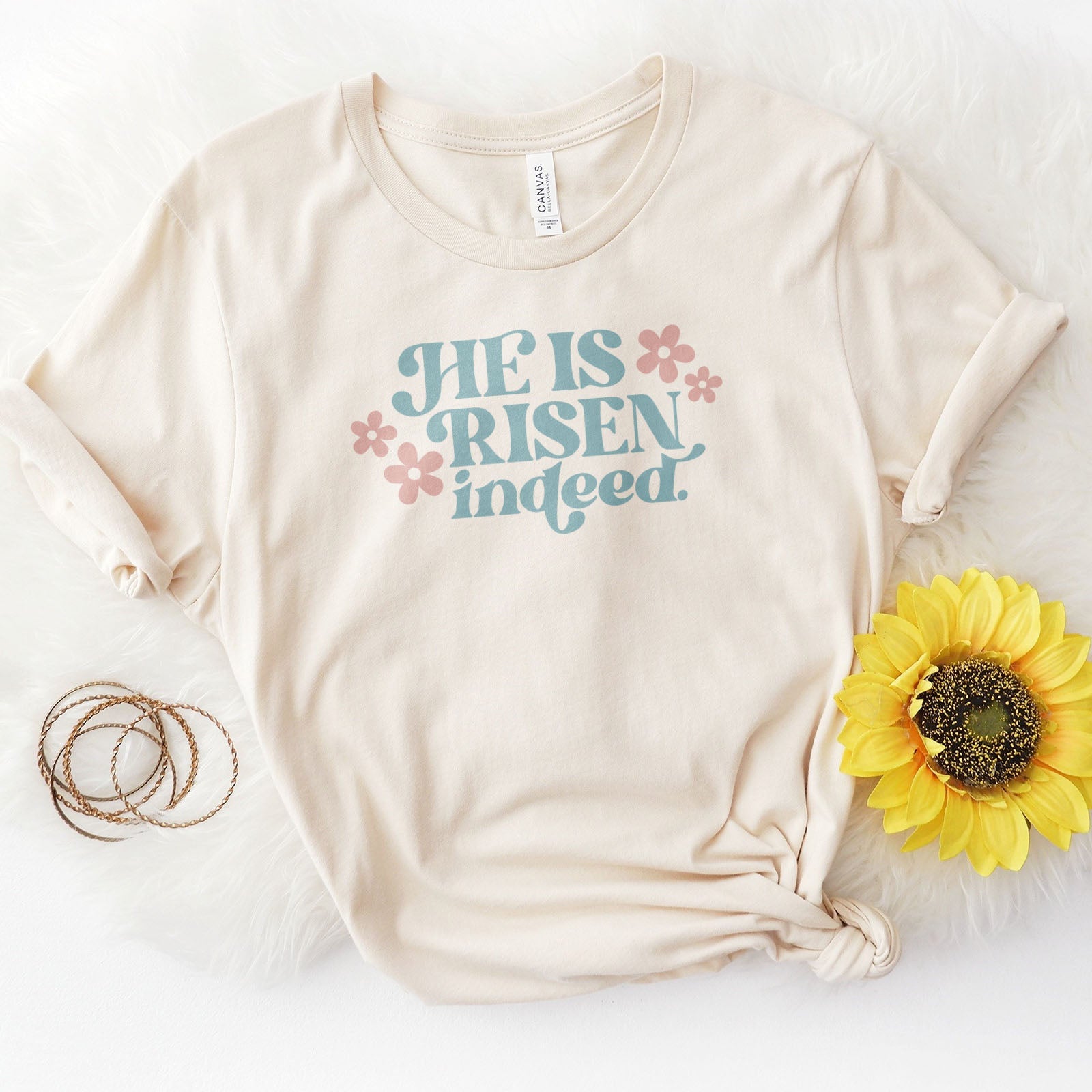 He Is Risen Indeed Tee Shirts For Women - Christian Easter T Shirts