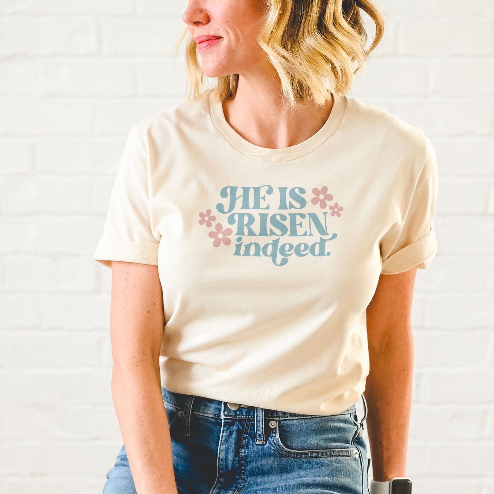 He Is Risen Indeed Tee Shirts For Women - Christian Easter T Shirts