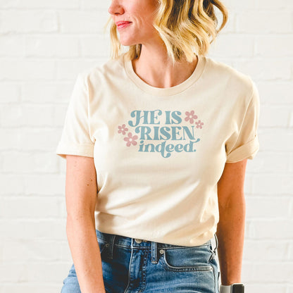 He Is Risen Indeed Tee Shirts For Women - Christian Easter T Shirts