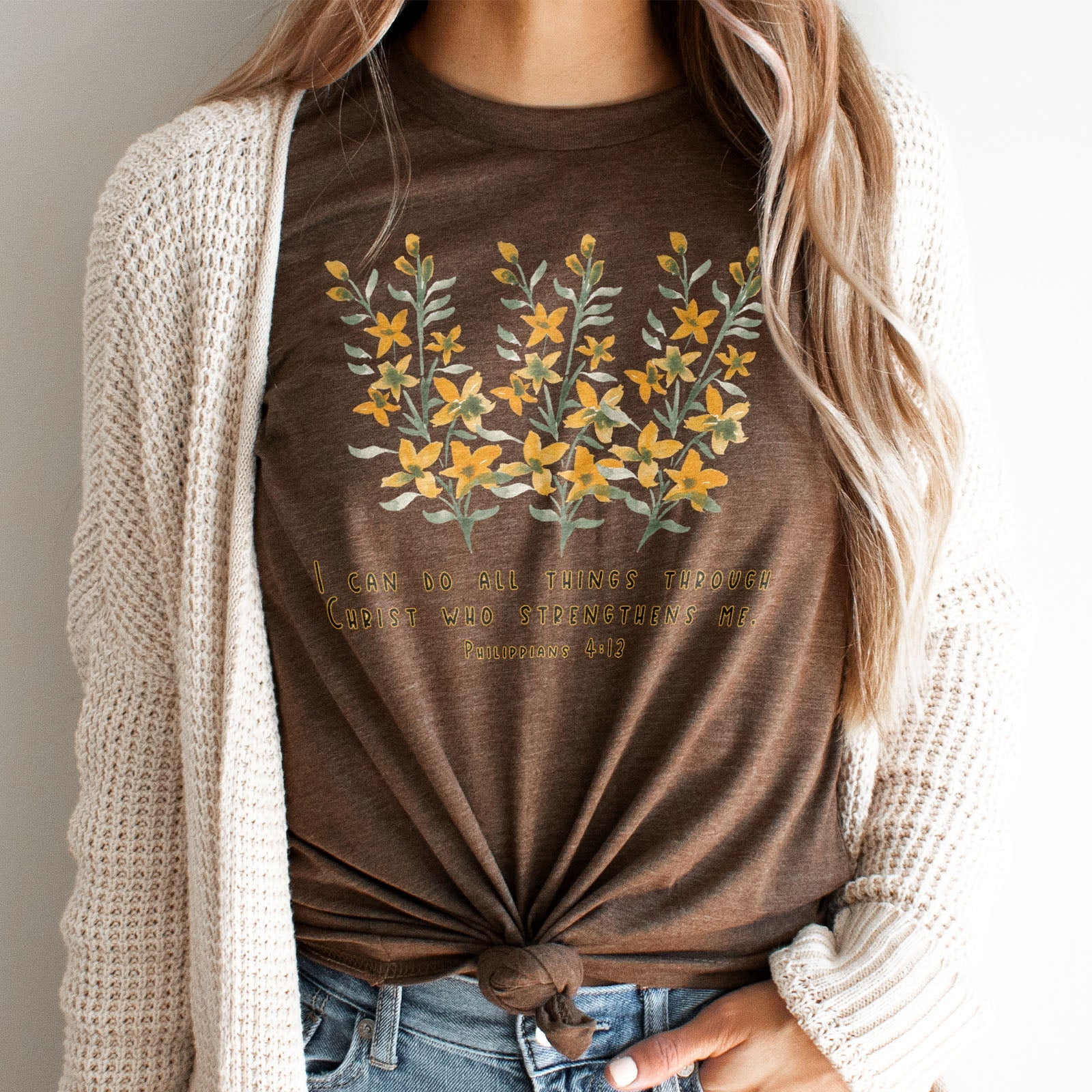 Philippians 4:13 Tee Shirts For Women - Christian Shirts for Women - Religious Tee Shirts