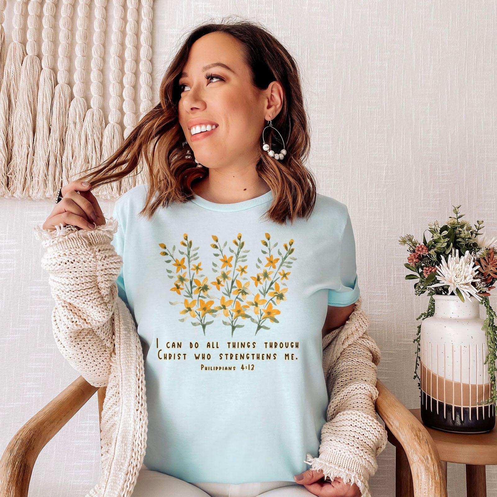 Philippians 4:13 Tee Shirts For Women - Christian Shirts for Women - Religious Tee Shirts