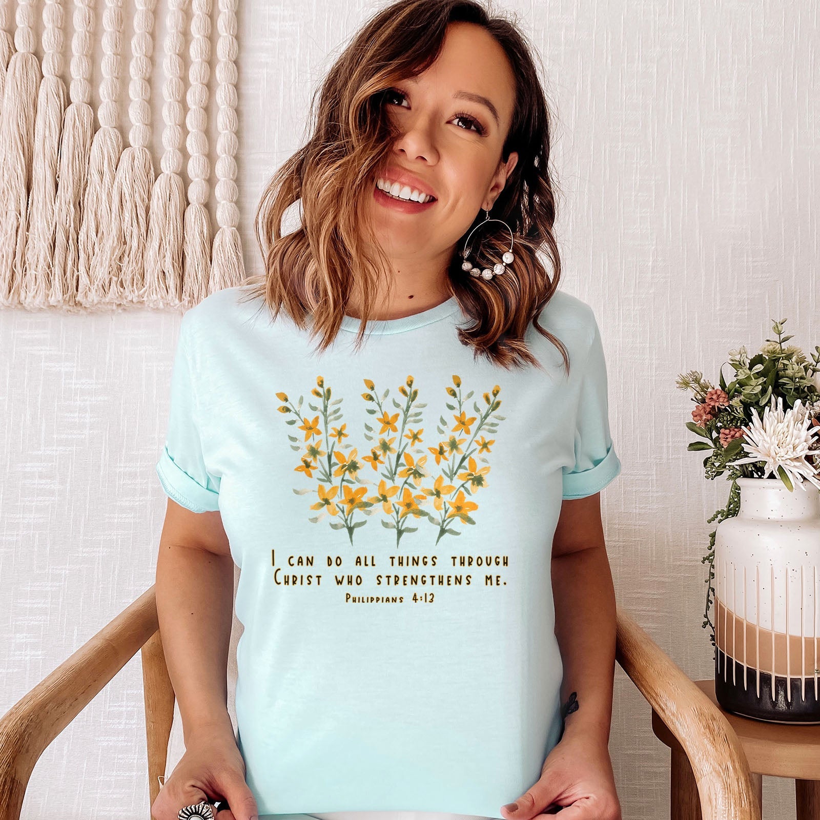 Philippians 4:13 Tee Shirts For Women - Christian Shirts for Women - Religious Tee Shirts