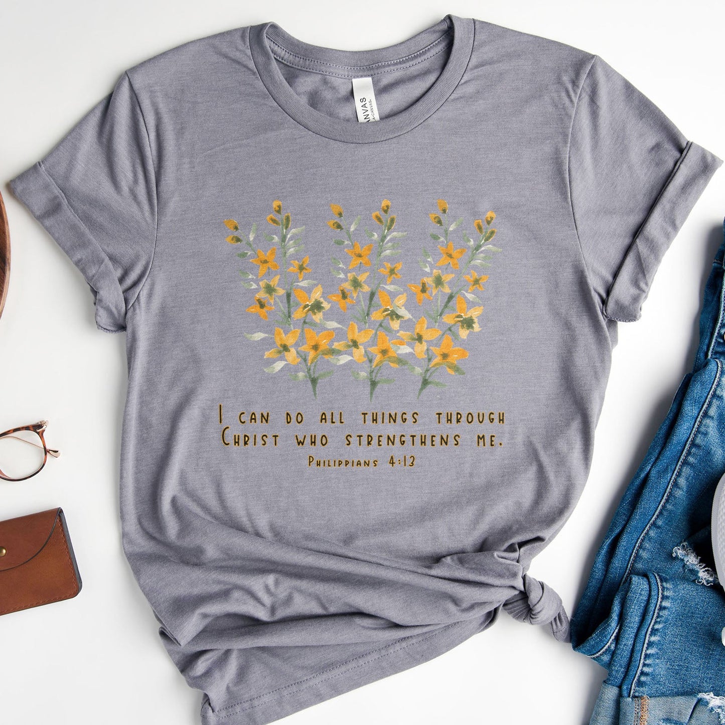 Philippians 4:13 Tee Shirts For Women - Christian Shirts for Women - Religious Tee Shirts