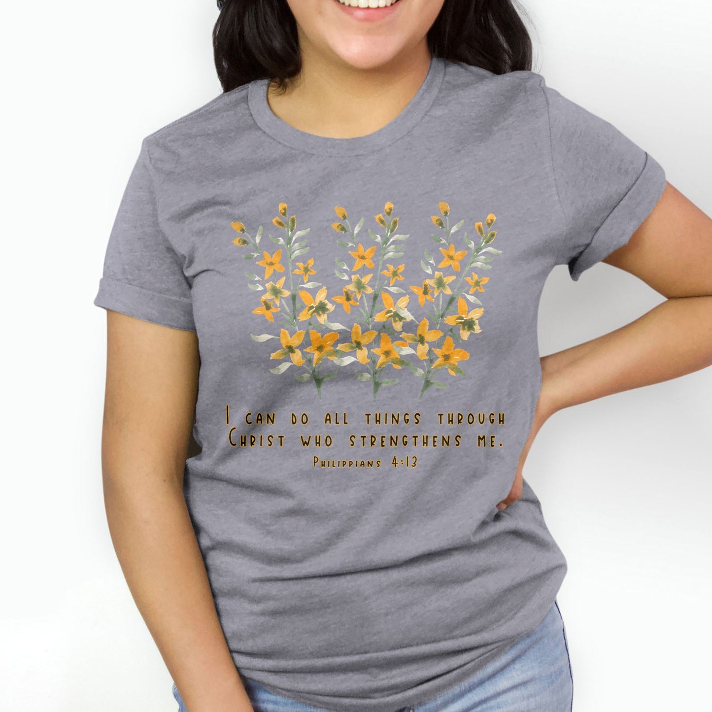 Philippians 4:13 Tee Shirts For Women - Christian Shirts for Women - Religious Tee Shirts