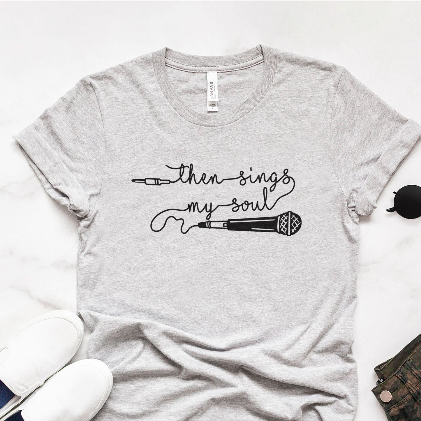 Then Sings My Soul Tee Shirts For Women - Christian Shirts for Women - Religious Tee Shirts