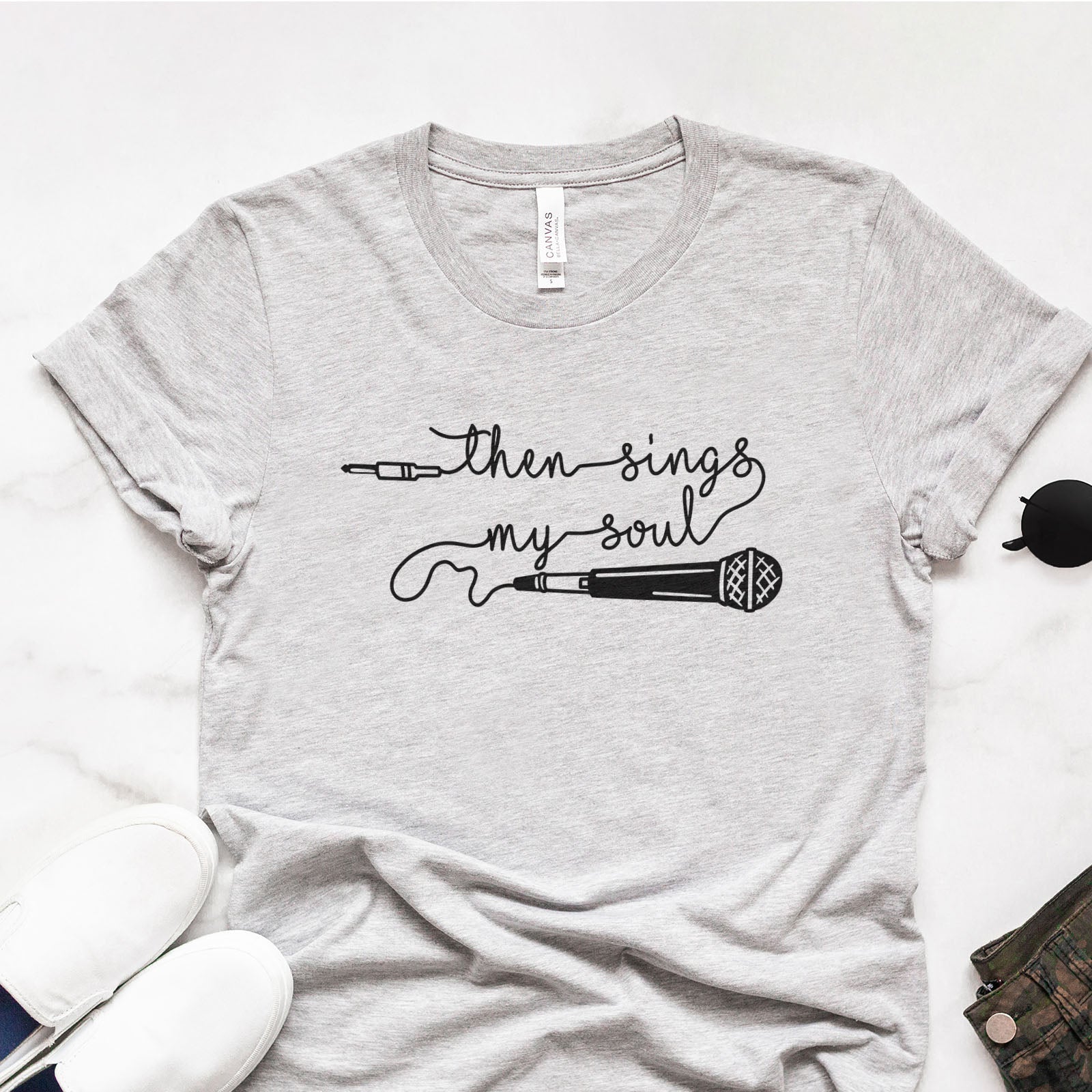 Then Sings My Soul Tee Shirts For Women - Christian Shirts for Women - Religious Tee Shirts