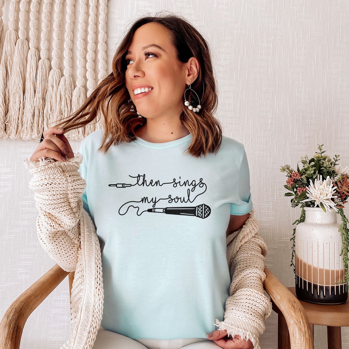 Then Sings My Soul Tee Shirts For Women - Christian Shirts for Women - Religious Tee Shirts