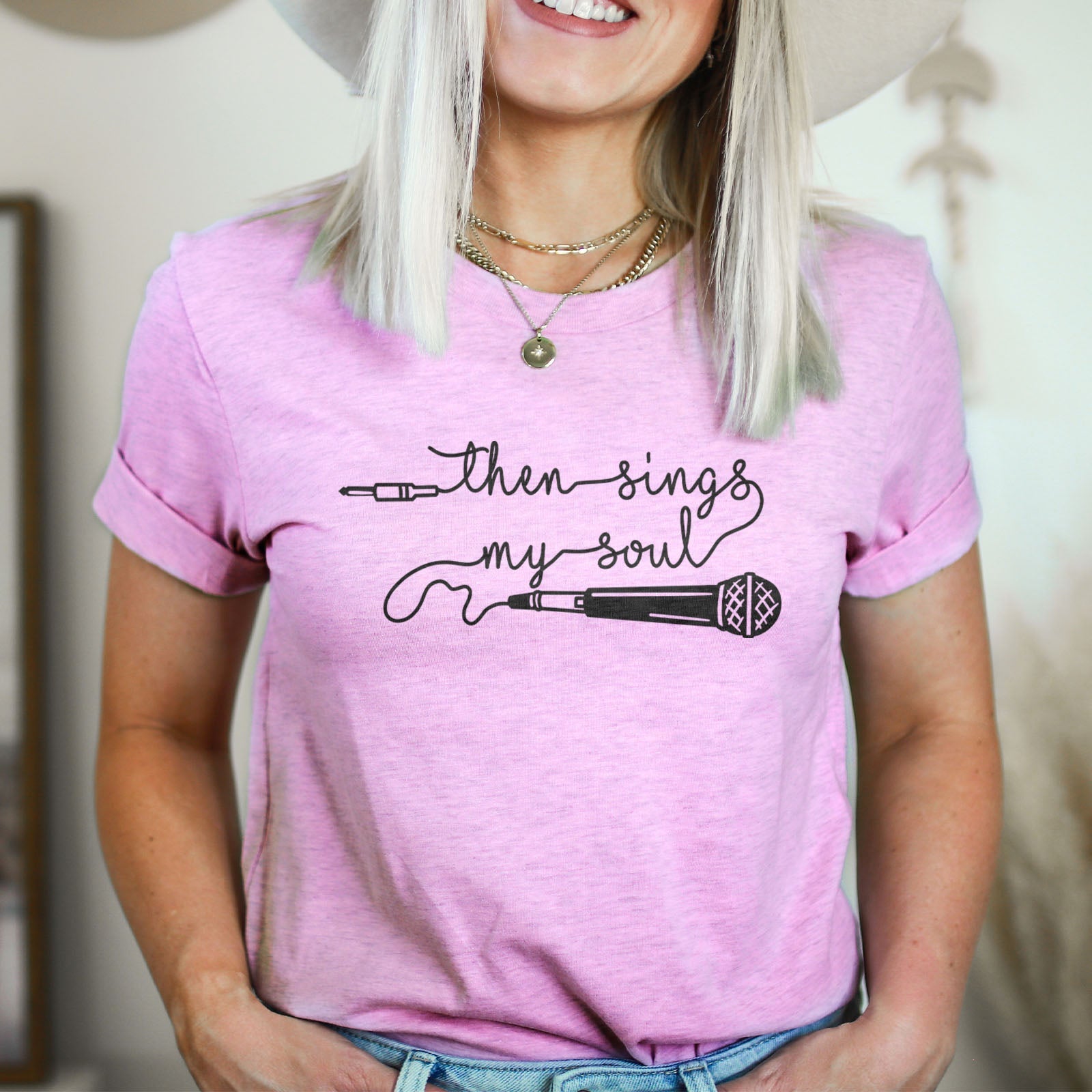 Then Sings My Soul Tee Shirts For Women - Christian Shirts for Women - Religious Tee Shirts