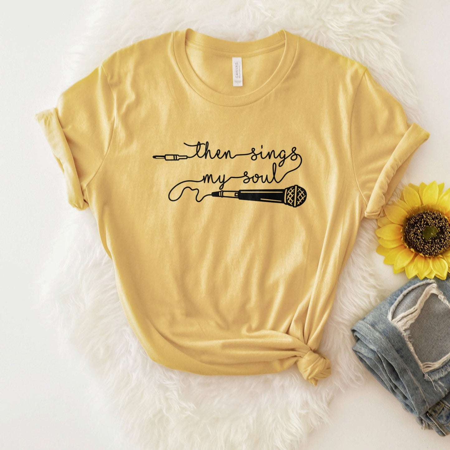Then Sings My Soul Tee Shirts For Women - Christian Shirts for Women - Religious Tee Shirts