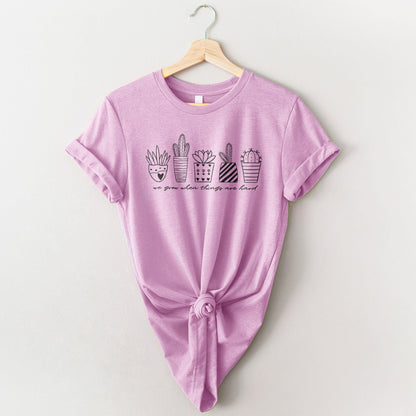 We Grow When Things Are Hard Tee Shirts For Women - Christian Shirts for Women - Religious Tee Shirts