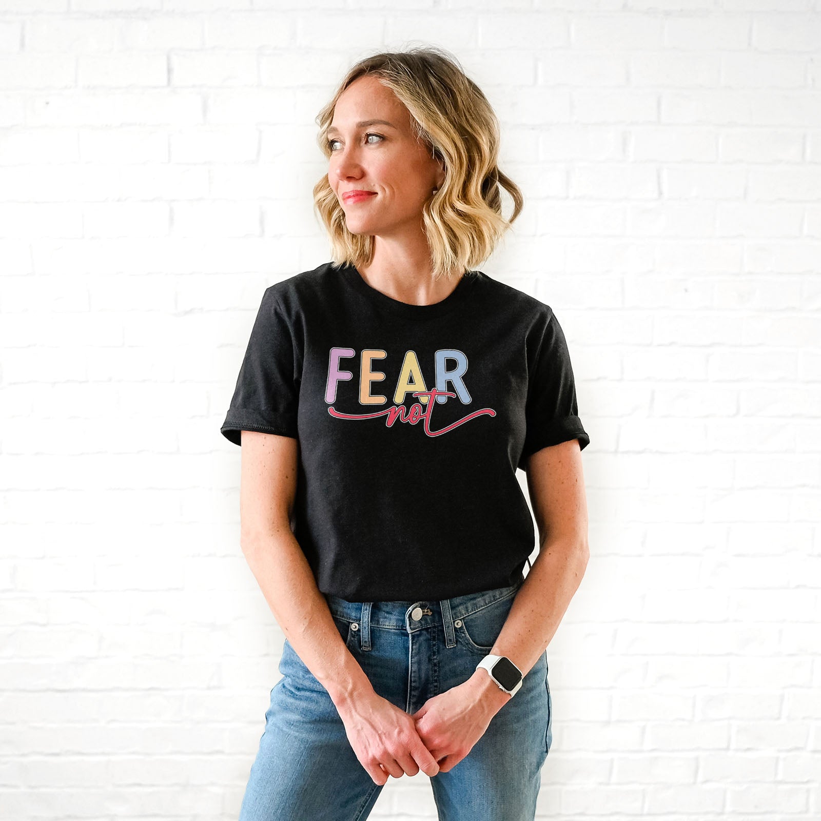 Fear Not Tee Shirts For Women - Christian Shirts for Women - Religious Tee Shirts