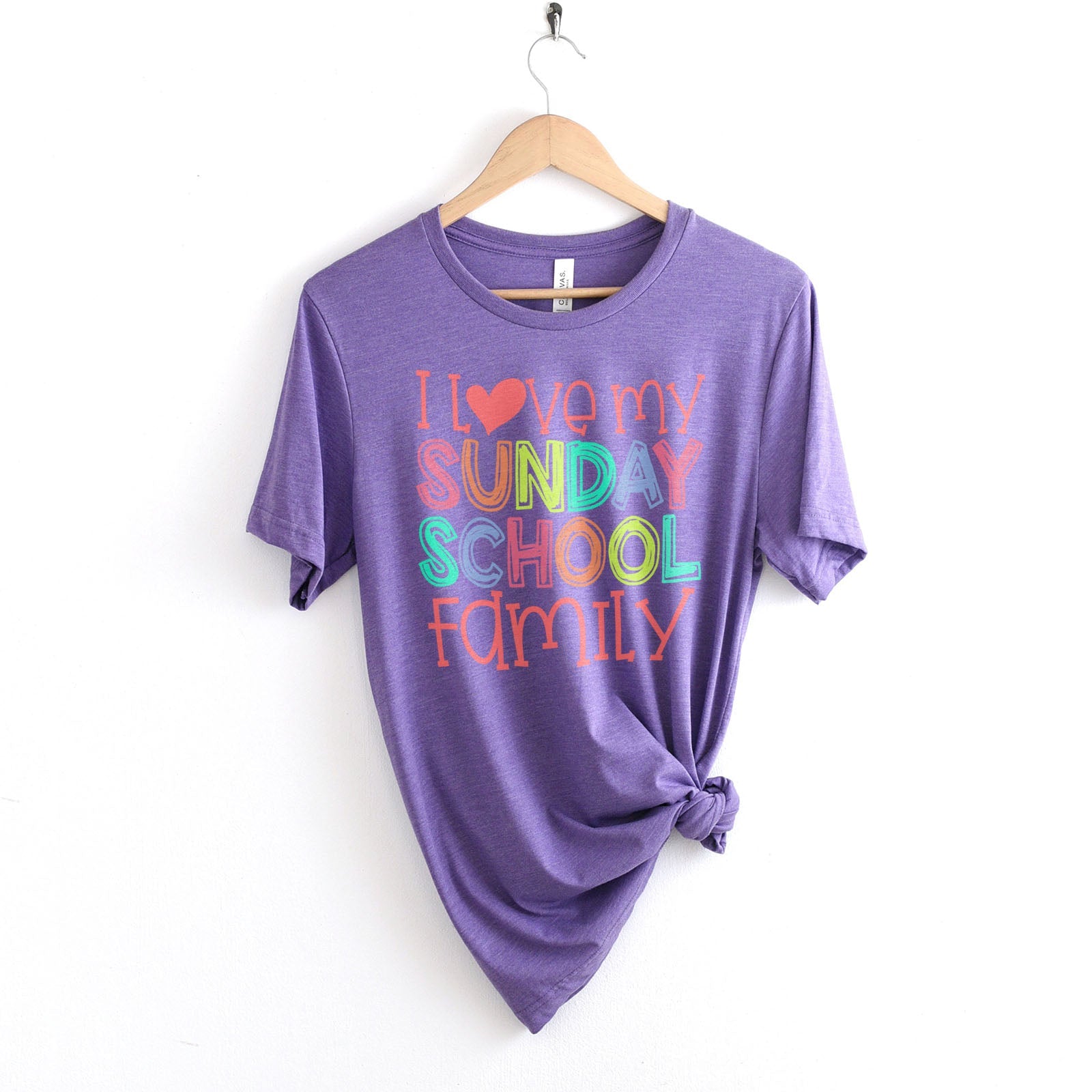 I Love my Sunday School Tee Shirts For Women - Christian Shirts for Women - Religious Tee Shirts