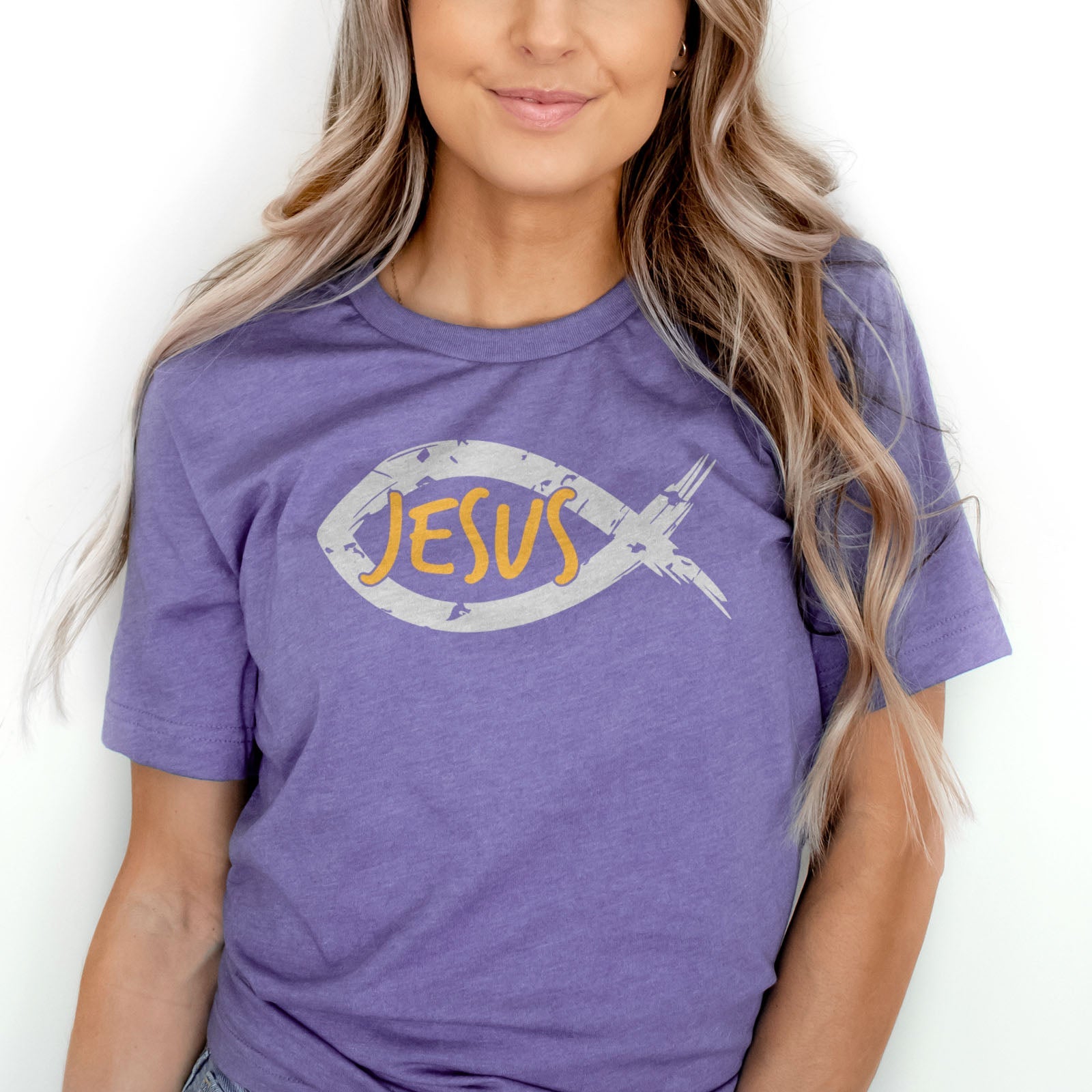 Jesus Fish Tee Shirts For Women - Christian Shirts for Women - Religious Tee Shirts