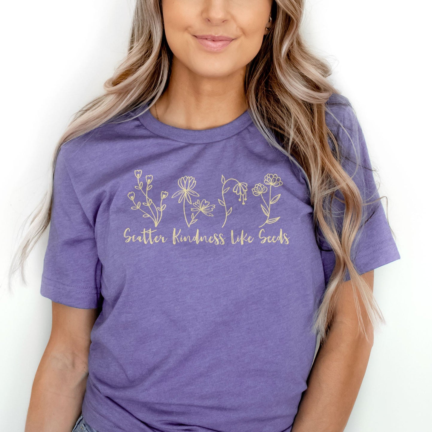 Scatter Kindness Like Seeds Tee Shirts For Women - Christian Shirts for Women - Religious Tee Shirts