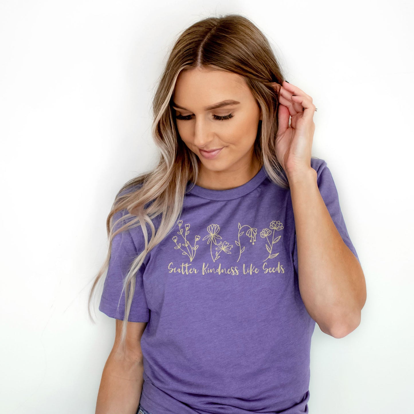 Scatter Kindness Like Seeds Tee Shirts For Women - Christian Shirts for Women - Religious Tee Shirts