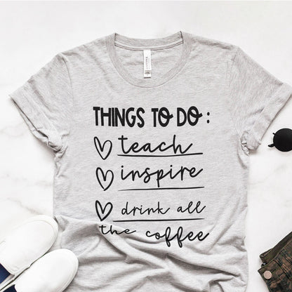 Things To Do Tee Shirts For Women - Christian Shirts for Women - Religious Tee Shirts