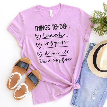 Things To Do Tee Shirts For Women - Christian Shirts for Women - Religious Tee Shirts