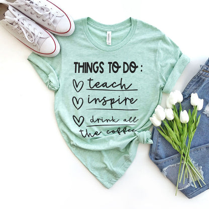 Things To Do Tee Shirts For Women - Christian Shirts for Women - Religious Tee Shirts