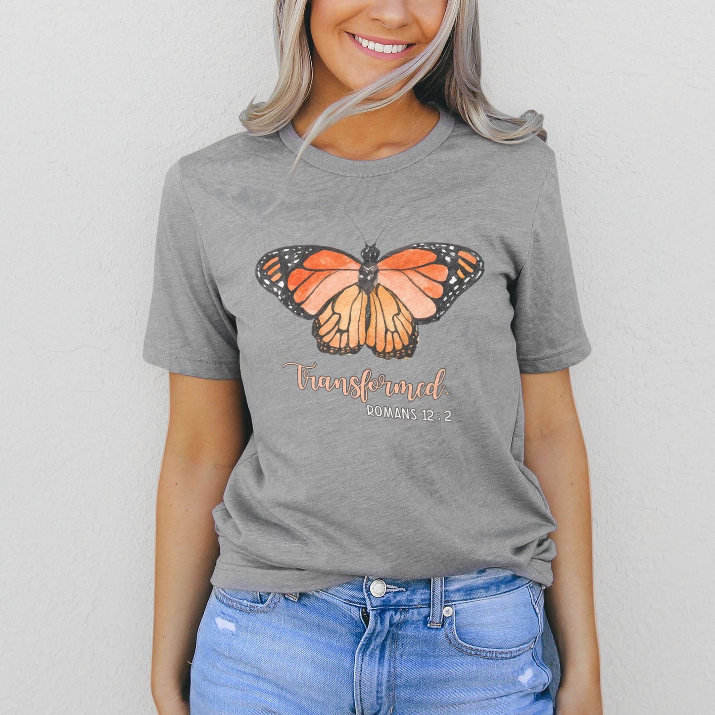 Transformed Romans 12:2 Tee Shirts For Women - Christian Shirts for Women - Religious Tee Shirts