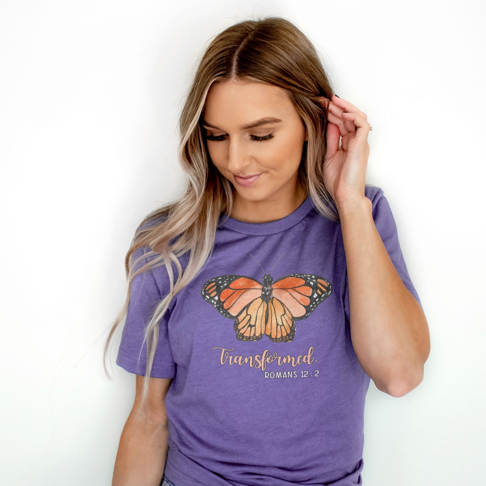 Transformed Romans 12:2 Tee Shirts For Women - Christian Shirts for Women - Religious Tee Shirts