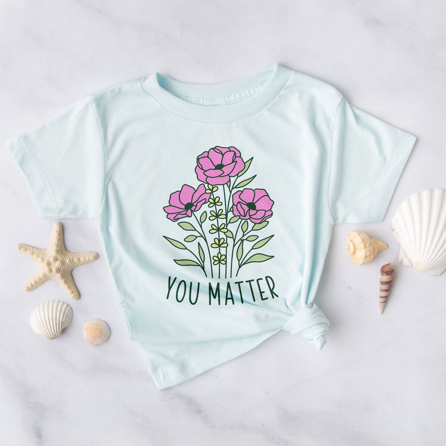 You Matter Wildflower Tee Shirts For Women - Christian Shirts for Women - Religious Tee Shirts