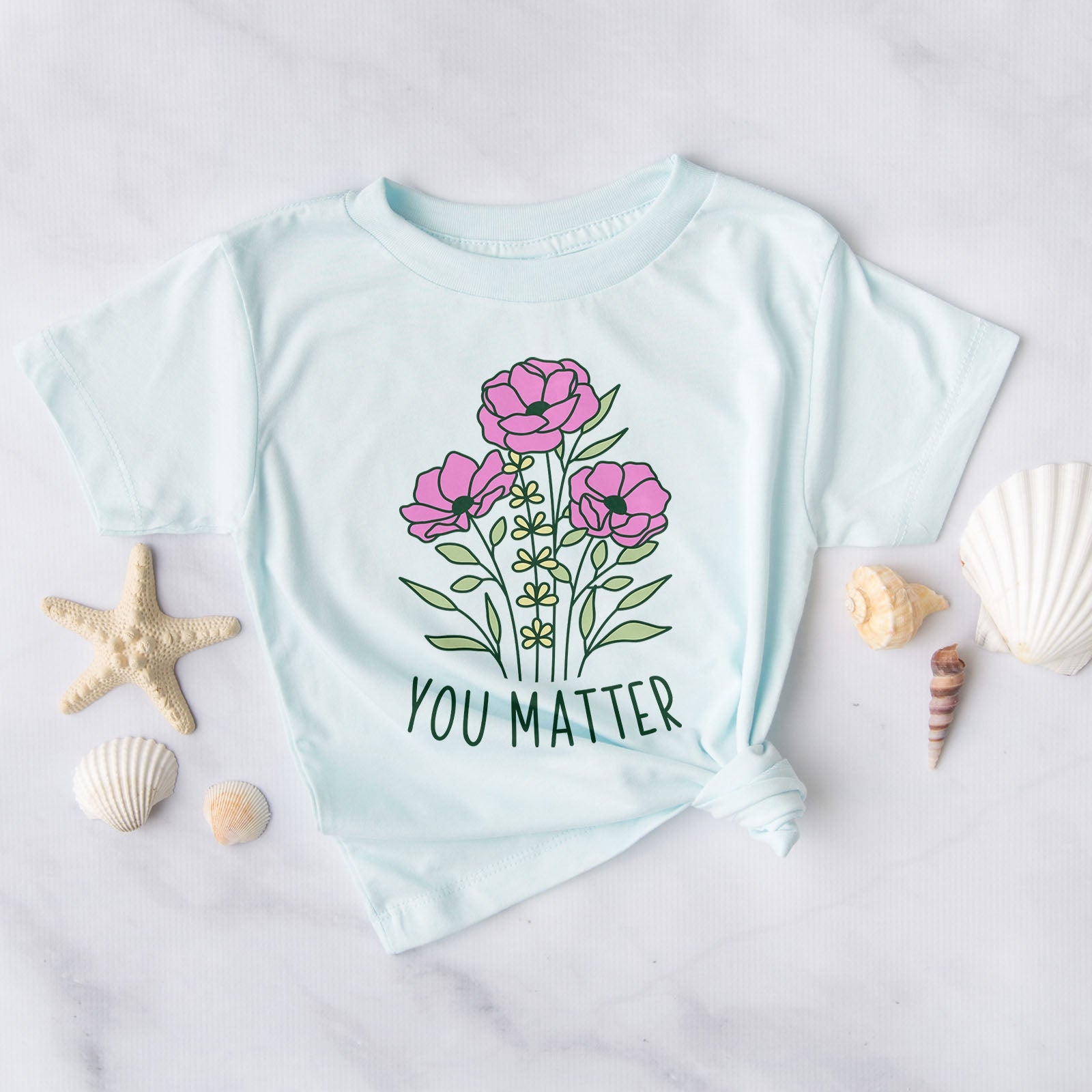 You Matter Wildflower Tee Shirts For Women - Christian Shirts for Women - Religious Tee Shirts