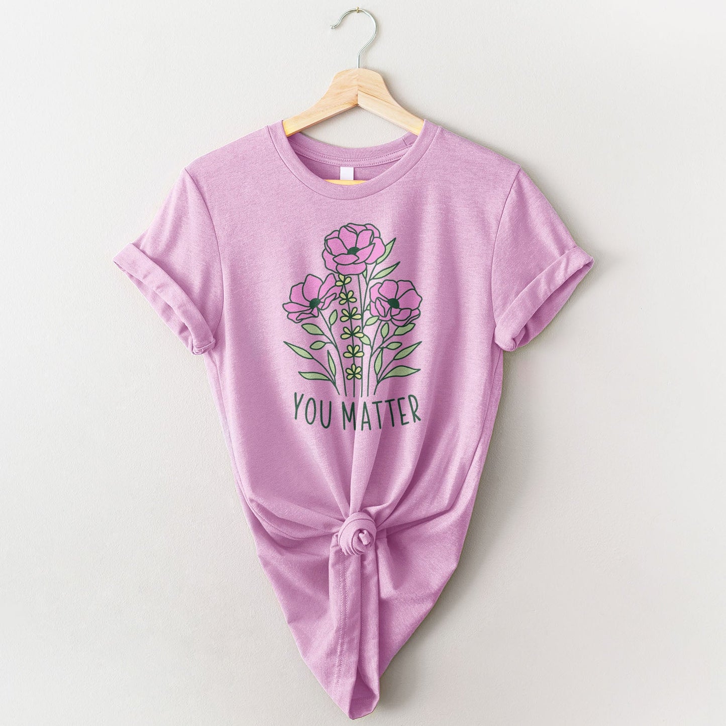 You Matter Wildflower Tee Shirts For Women - Christian Shirts for Women - Religious Tee Shirts