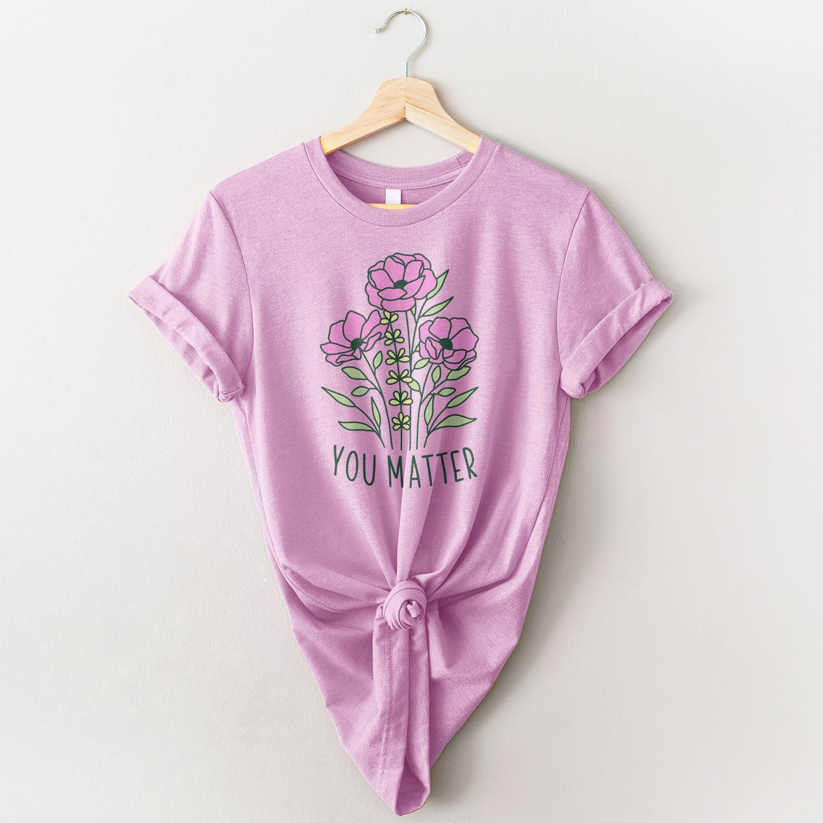 You Matter Wildflower Tee Shirts For Women - Christian Shirts for Women - Religious Tee Shirts