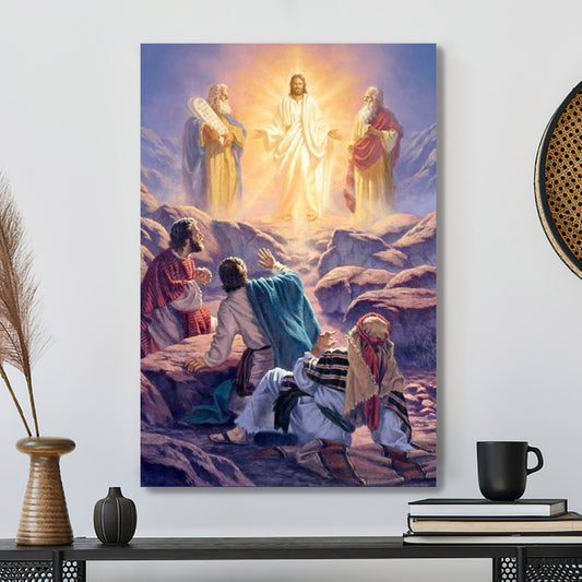 Transfiguration of the Lord - Transfiguration of Jesus Canvas - Religious Canvas Painting - Christian Canvas Prints - Gift For Christian - Ciaocustom