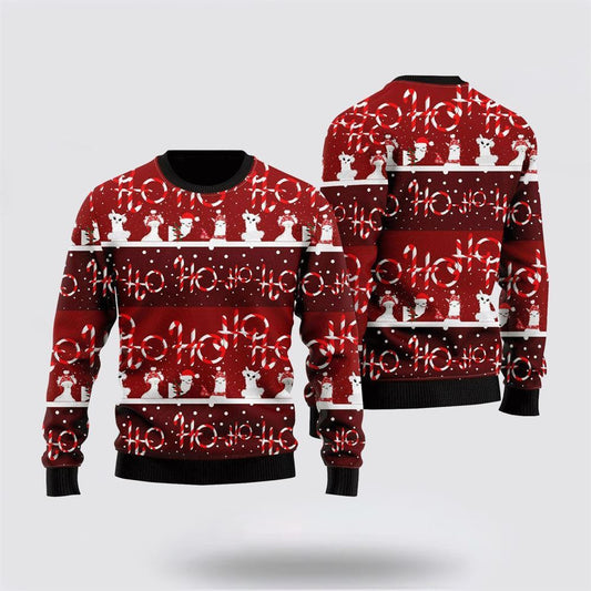 Fa La La Llama Pattern Xmas Ugly Christmas Sweater, Farm Sweater, Christmas Gift, Best Winter Outfit Christmas