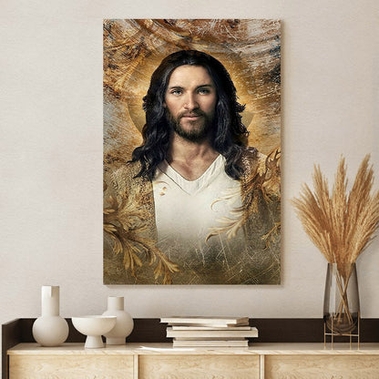 Face Of Jesus Canvas Prints - Jesus Christ Art - Christian Canvas Wall Decor