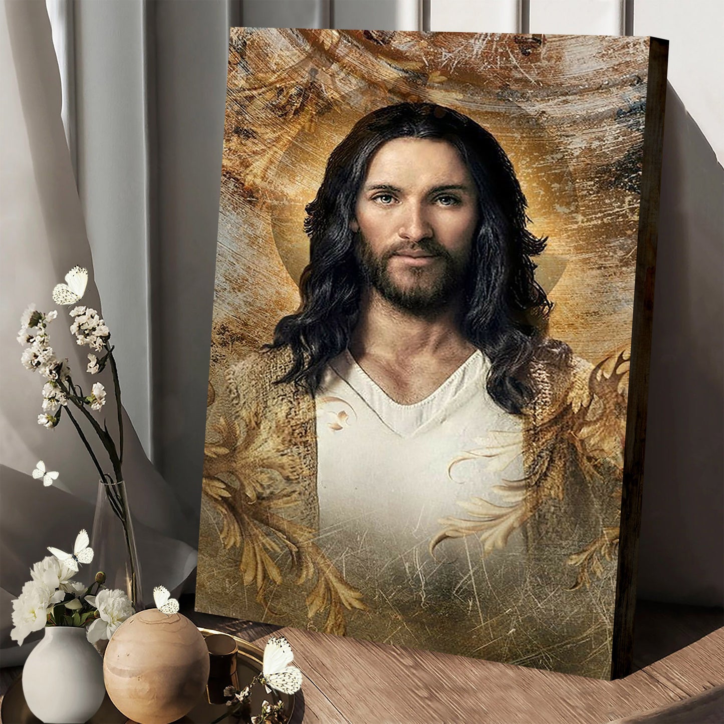 Face Of Jesus Canvas Prints - Jesus Christ Art - Christian Canvas Wall Decor