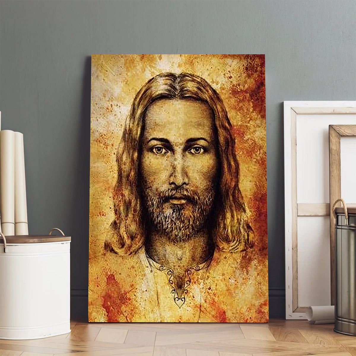 Face Of Jesus Christ Canvas Prints - Jesus Christ Art - Christian Canvas Wall Decor