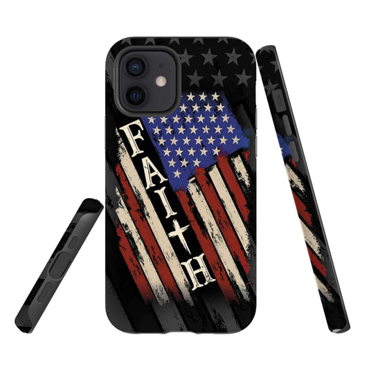 Faith American Flag Phone Case - Scripture Phone Cases - Iphone Cases Christian