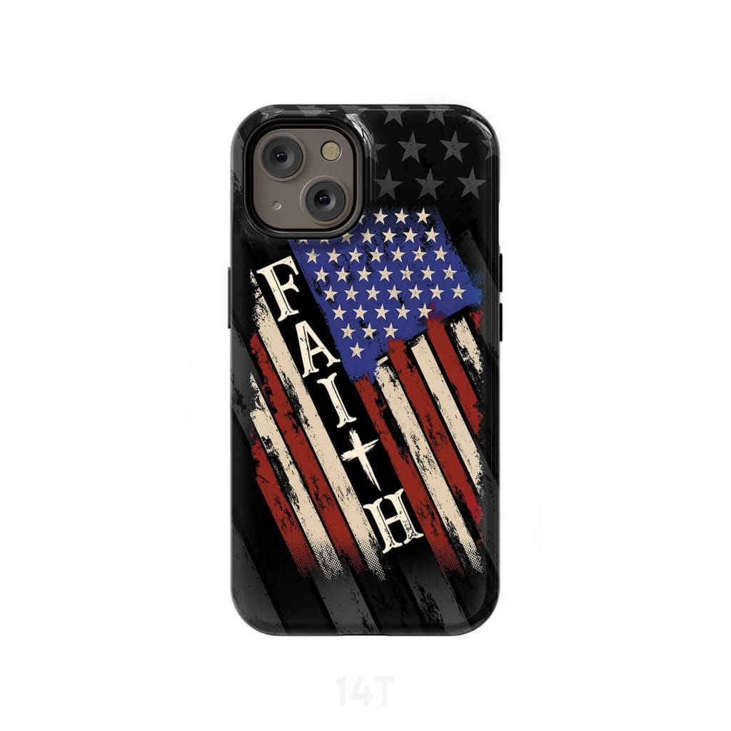 Faith American Flag Phone Case - Scripture Phone Cases - Iphone Cases Christian