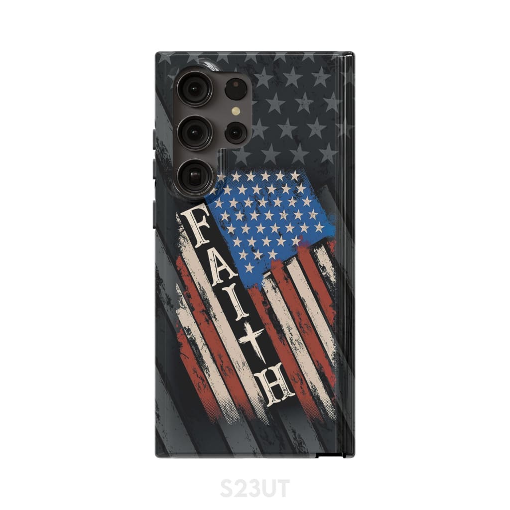 Faith American Flag Phone Case - Scripture Phone Cases - Iphone Cases Christian