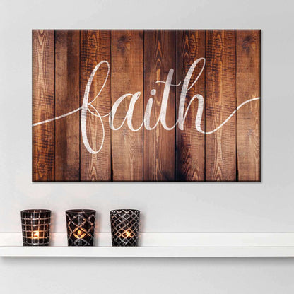 Faith Canvas Wall Art - Christian Canvas Wall Art - Religious Wall Art Canvas