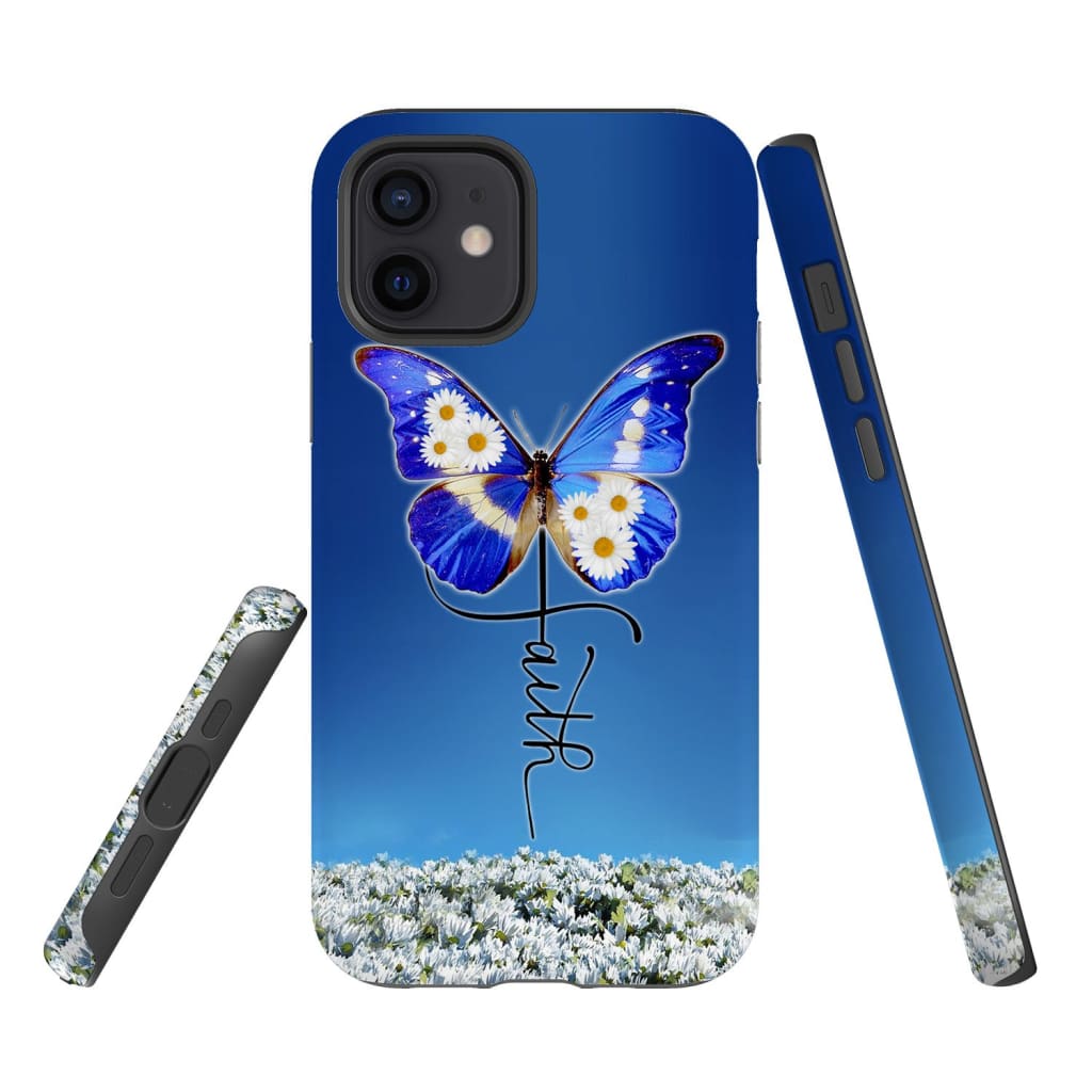 Faith Cross Butterfly Christian Phone Case - Bible Verse Phone Cases Samsung